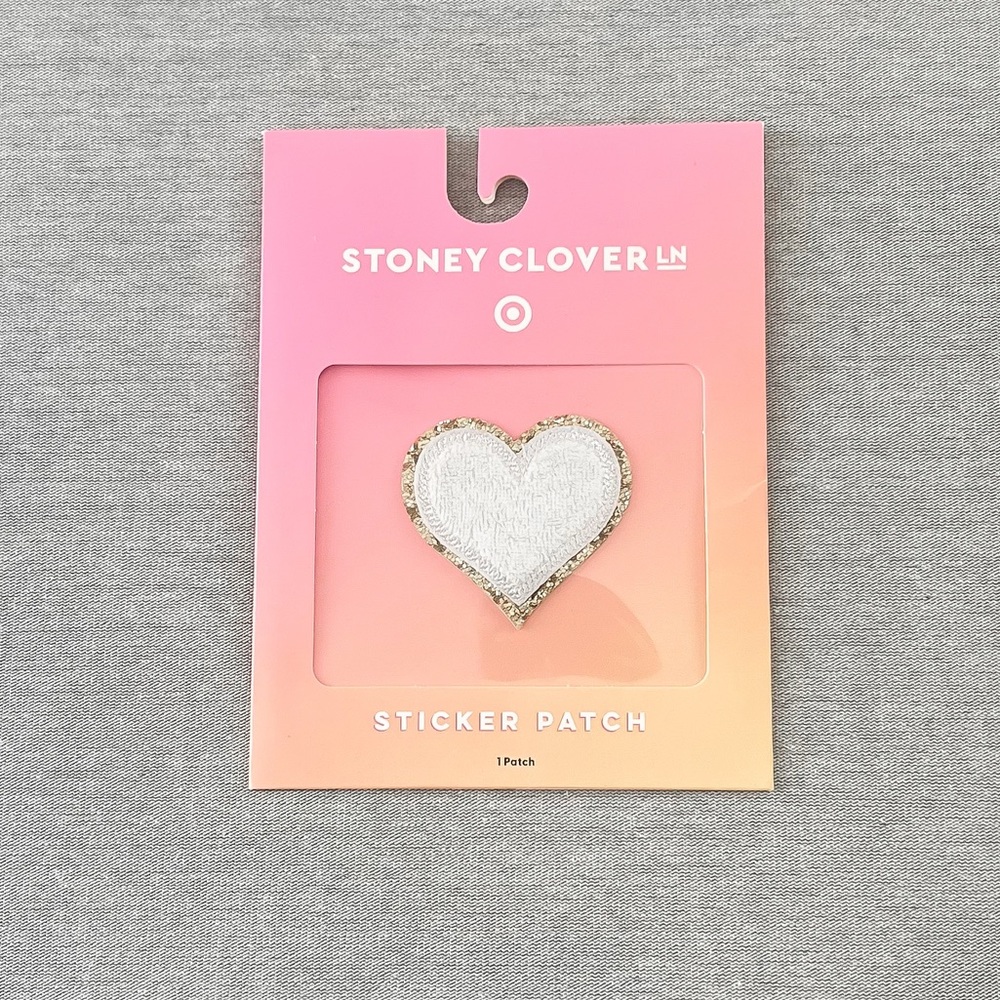Target x Stoney Clover Lane White Heart Sticker Patch